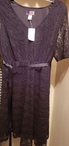 Black Lace Maternity Dress